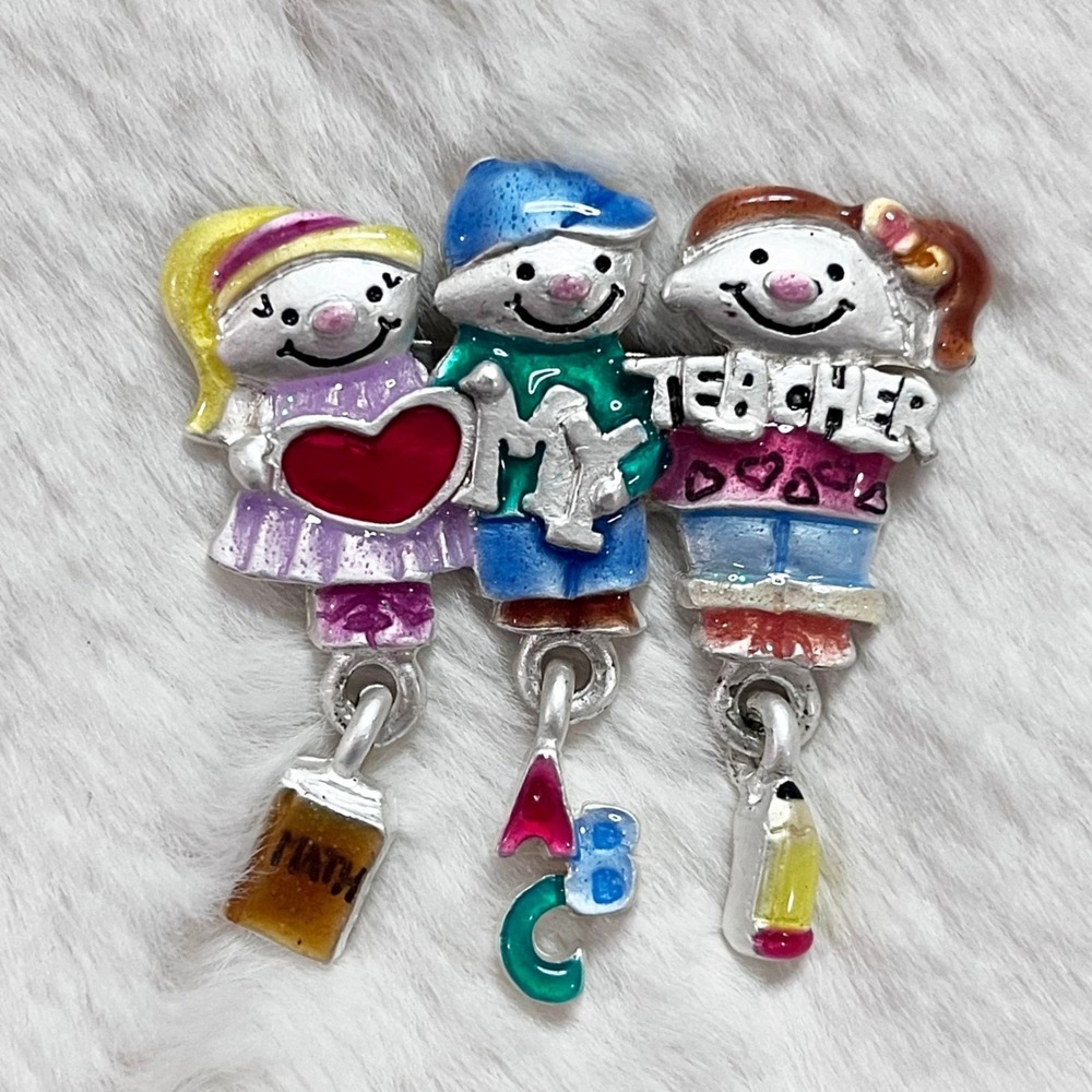 🔮 5/$25 Vintage AJMC Love My Teacher Pin